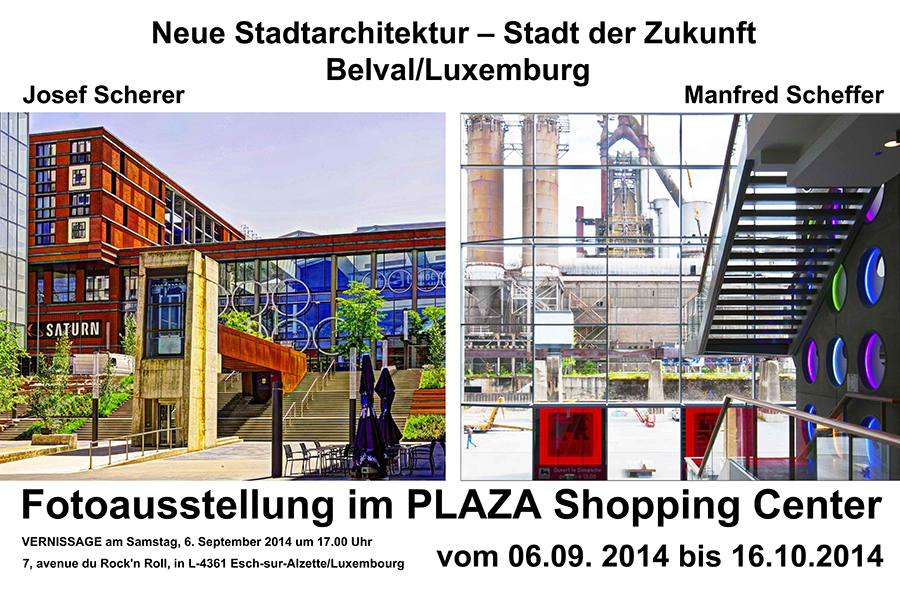 Plakat Neue Stadtarchitektur – Stadt der Zukunft Belval/Luxemburg